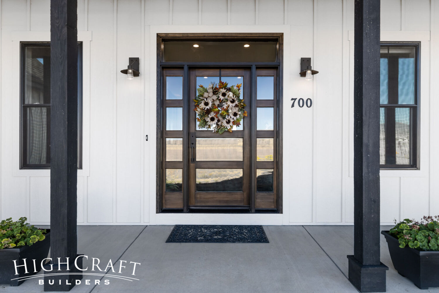 Modern-Farmhouse-With-Shop-Front-Glass-Entry-Door