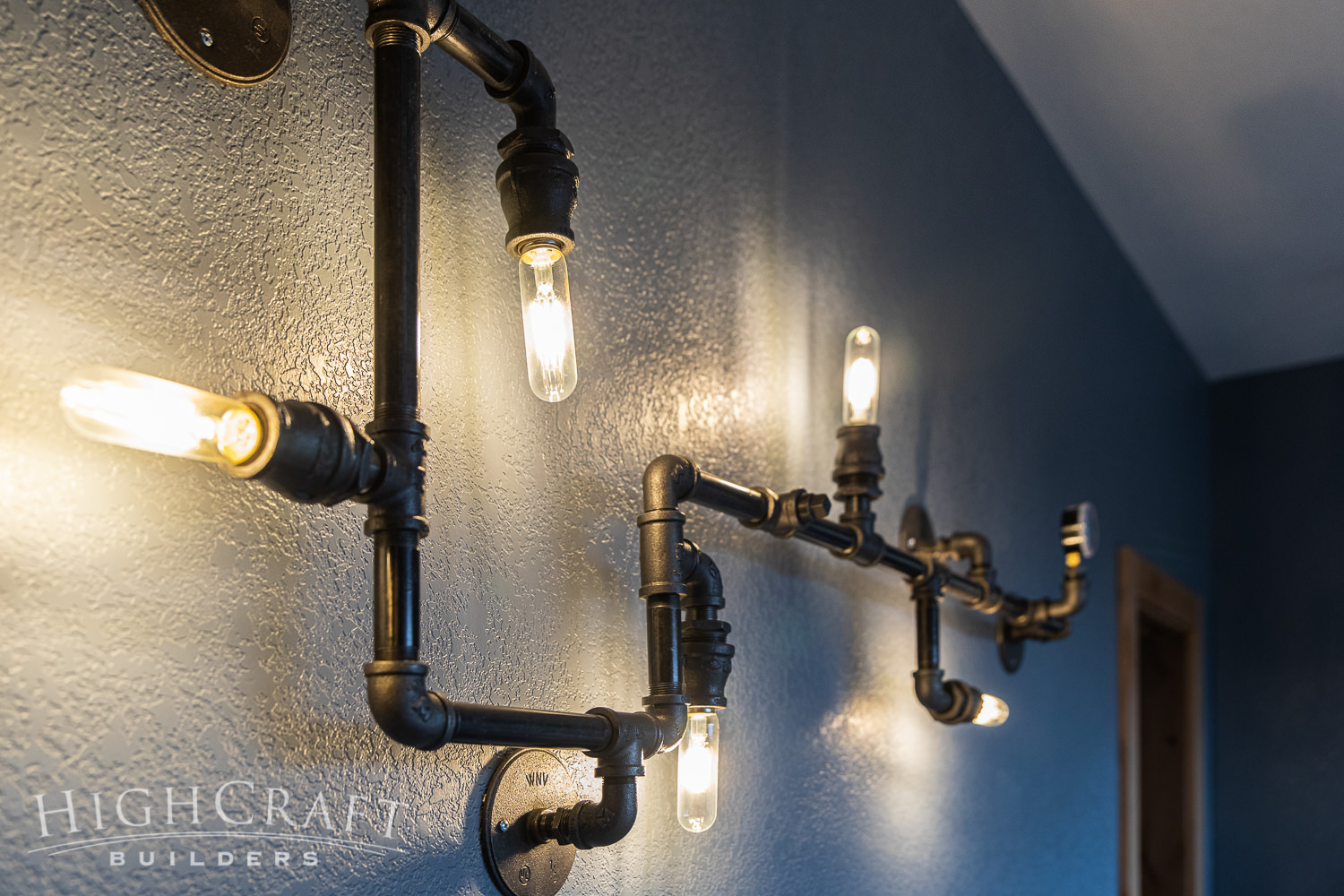 Rustic-Ranch-Addition-Whole-House-Remodel-Industrial-Wall-Light