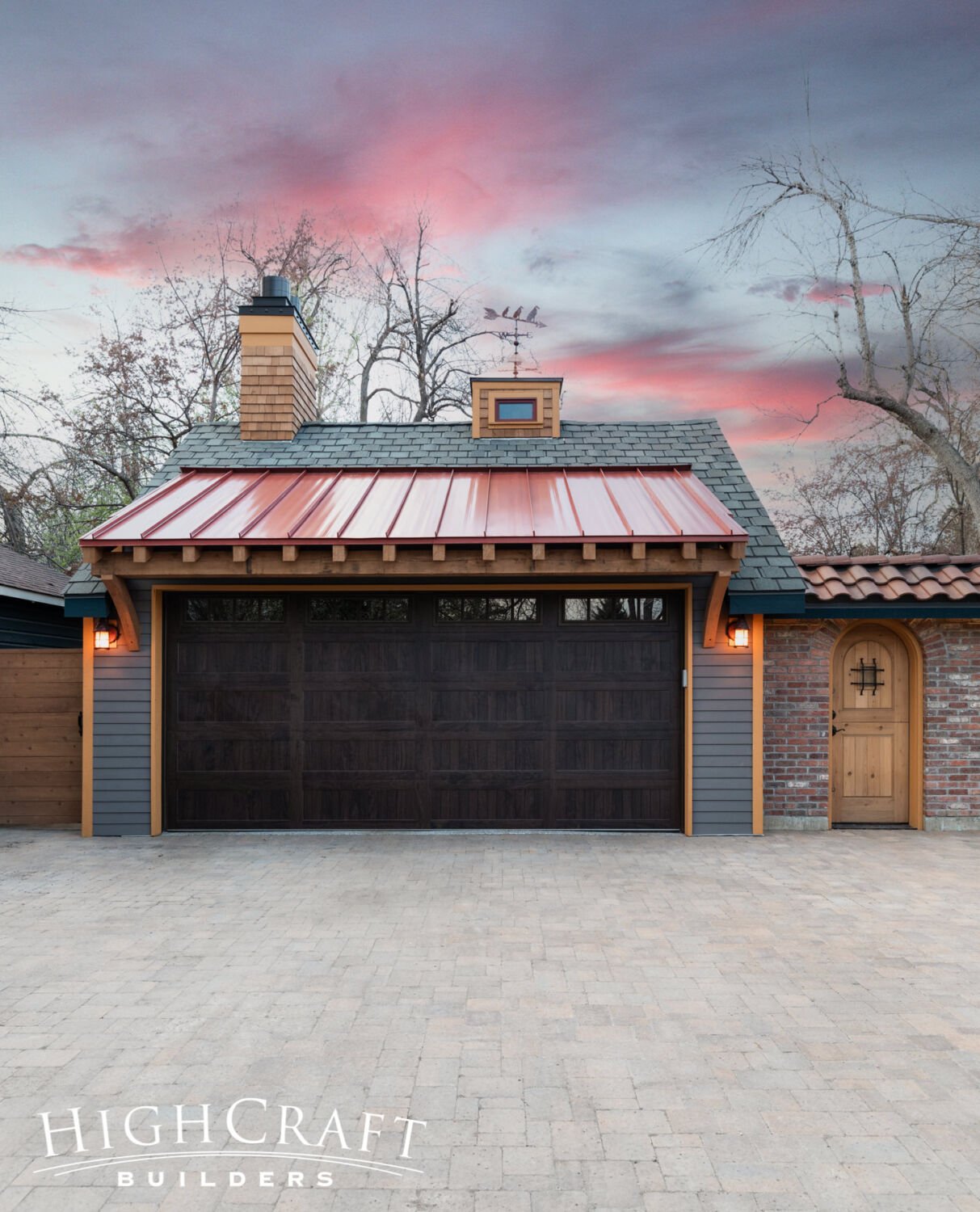Eclectic-Remodel-in-Old-Town-Custom-Bungalow-Styled-De-tached-Garage-Doors