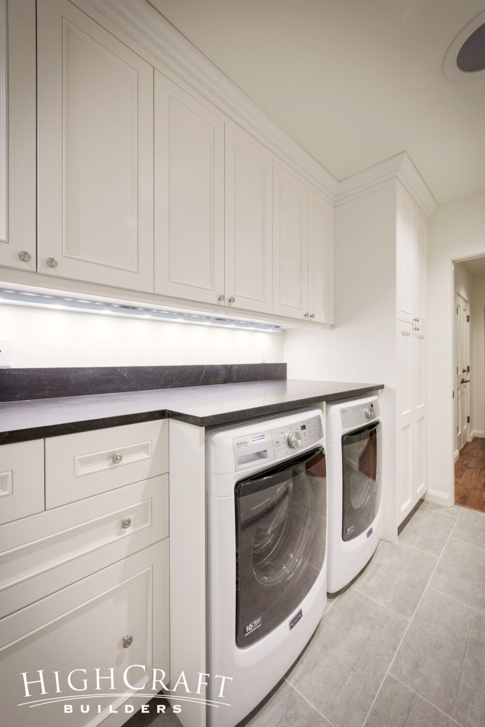 Kitchen-And-Great-Room-Addition-White-Laundry-Room-Cabinets