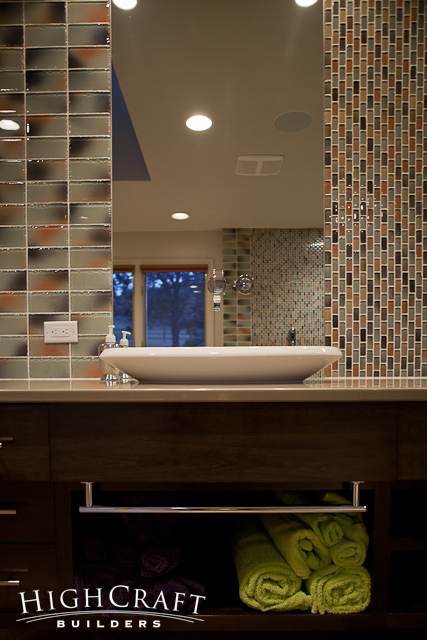 Modern-Mountain-Open-Concept-Wall Faucet-Oval-Vessel-Sink-Bar-Towel-Holder-Vanity