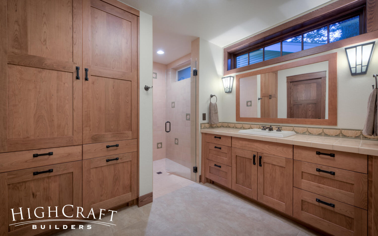 Craftsman-Bungalow-Restoration-Master-Bathroom-Storage-Vanity-Shower
