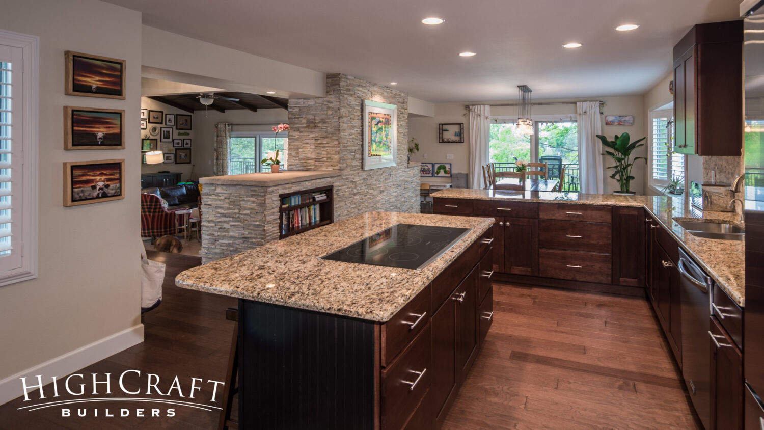 Outdoor-Living-And-Interior-Remodel-Warm-Kitchen-Cabinets-Granite-Countertops