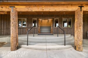 Master-Suite-Addition-Front-Entry-Concrete-Steps-Timber-Pillars