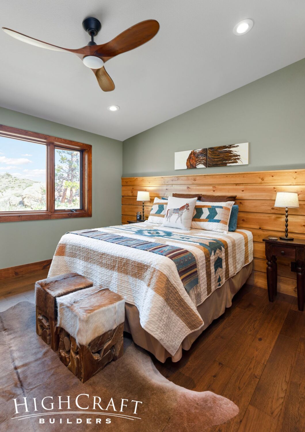 Master-Suite-Addition-Guest-Bedroom-Wainscoting-Paneled-Wall