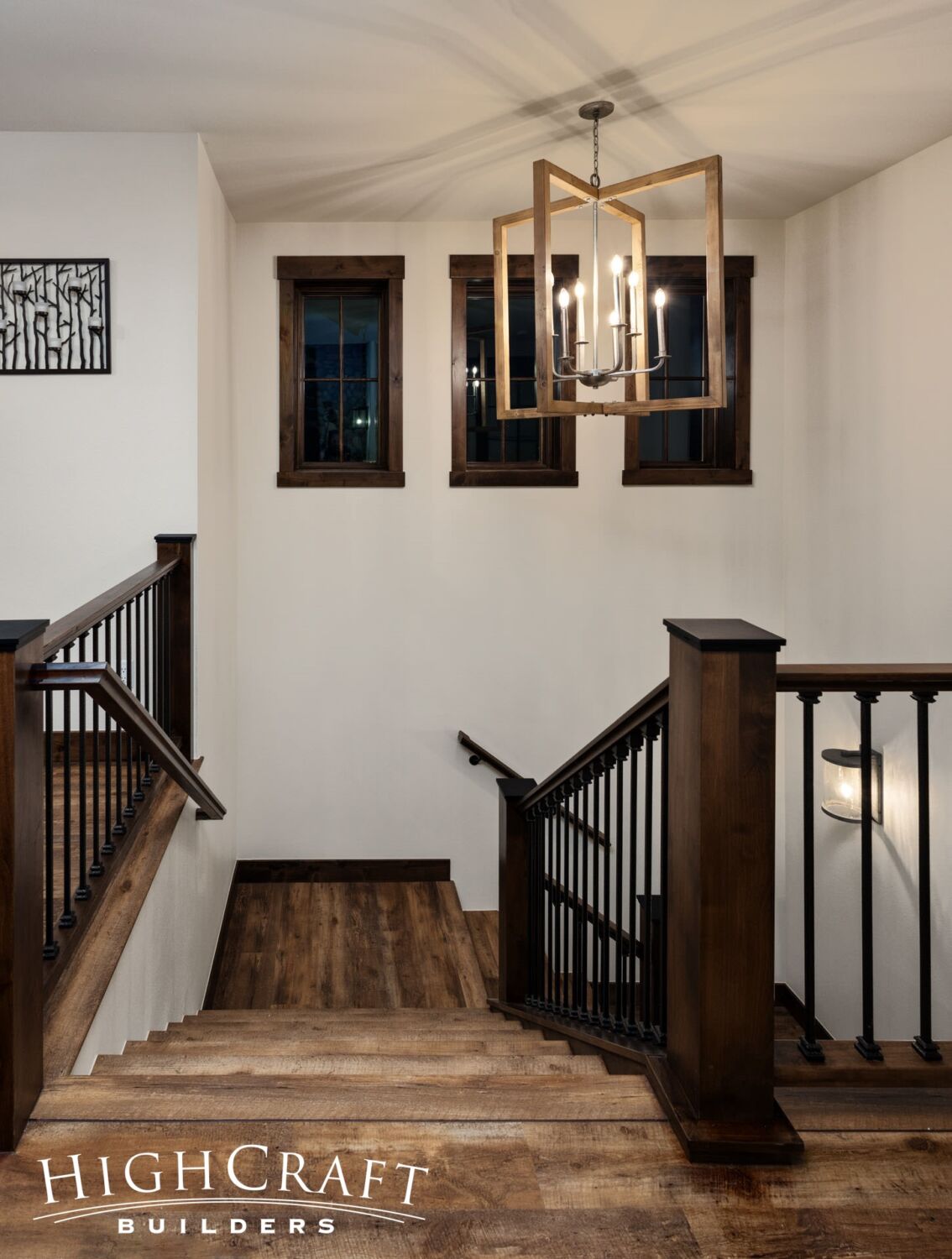 stairs-to-basement-chandelier