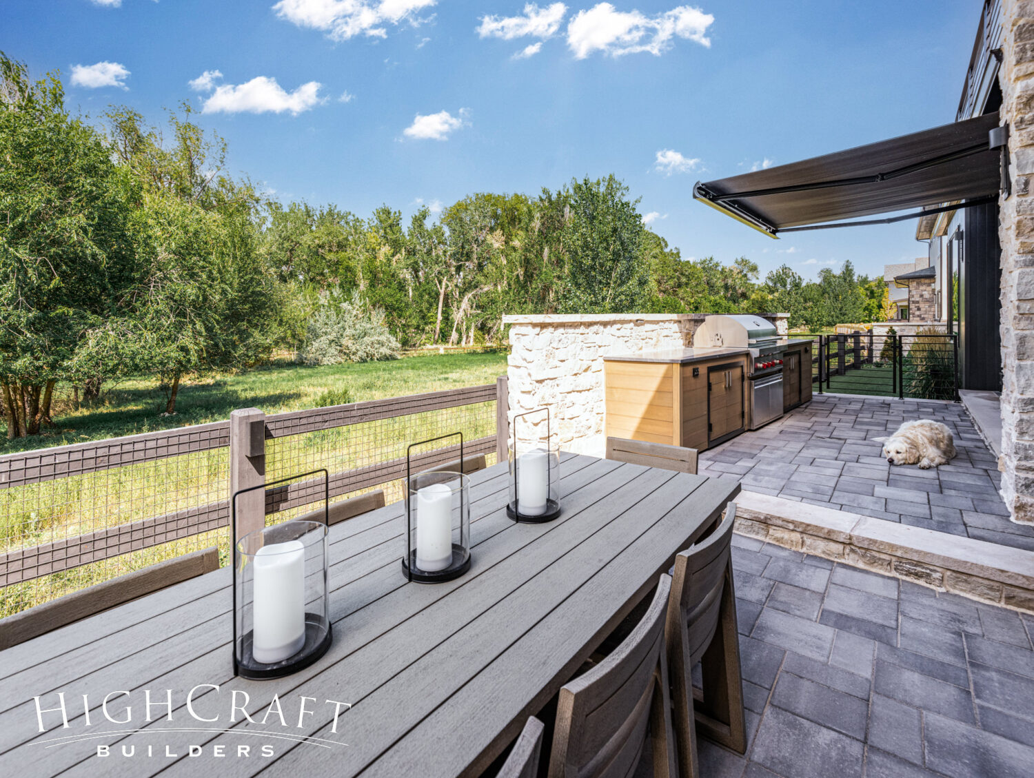 fort-collins-custom-home-build-back-patio-outdoor-kitchen-dog