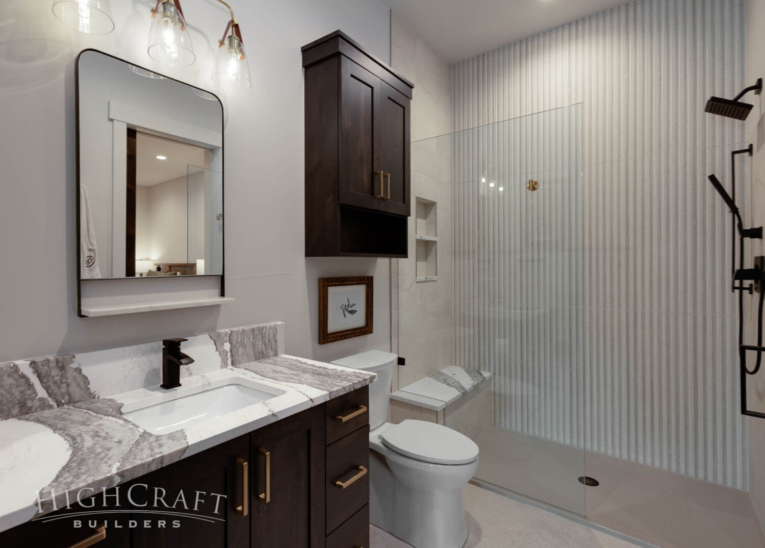 custom-home-builder-red-feather-lakes-bathroom-design-ribbed-tile-shower