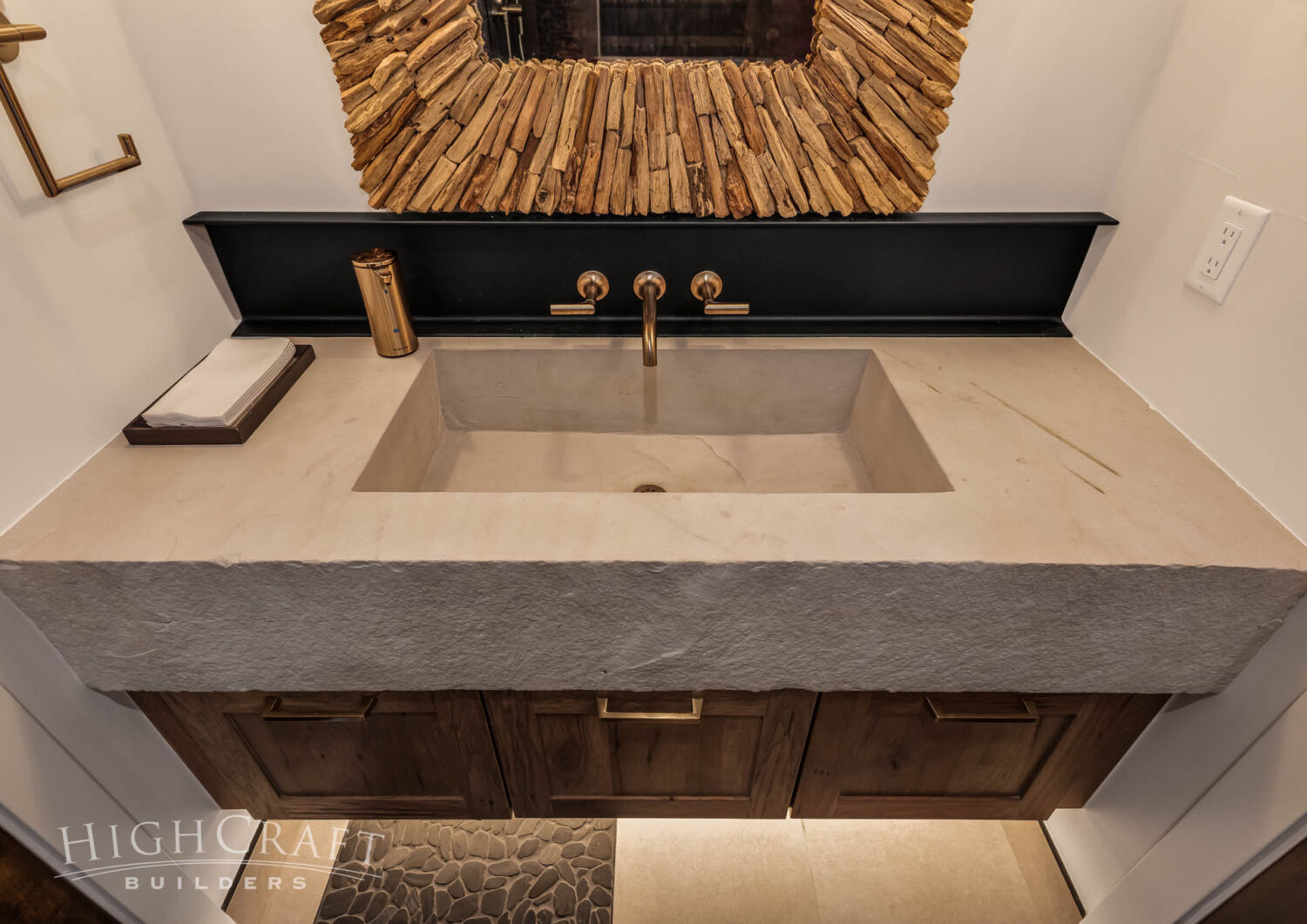 home-builder-near-me-red-feather-lakes-co-main-floor-guest-bathroom-stone-sink-chiseled-edge