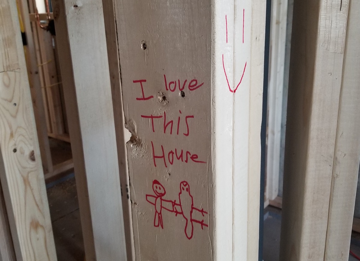 loveland-home-builder-clients-writing-on-walls-i-love-this-house